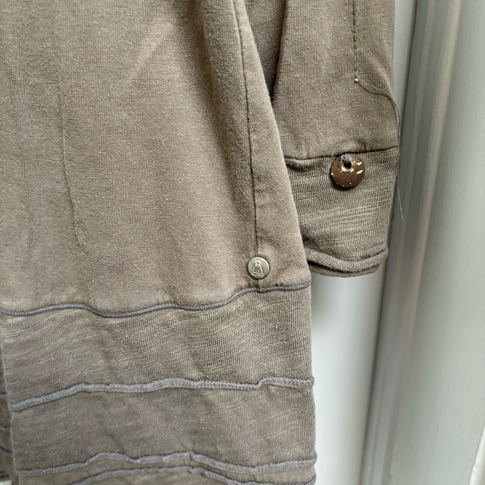Neon Buddha Women’s Brown Jacket with Classic Collar and A-Line Silhouette  XL - Picture 4 of 7